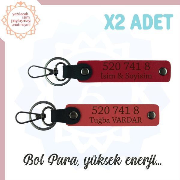 Nar Çiçeği-Kırmızı, İsminize Özel Tasarım Manevi Güç Veren Özel Hediye 520 741 8 Başarı Anahtarlık - Image 1