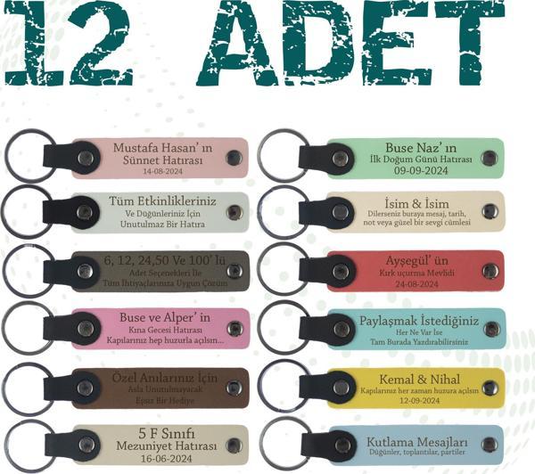 Güzellik Merkezleri İçin Özel Anahtarlık, 12' li Set, Müşterilerinize Sunabileceğiniz Değerli Hediye - Image 1
