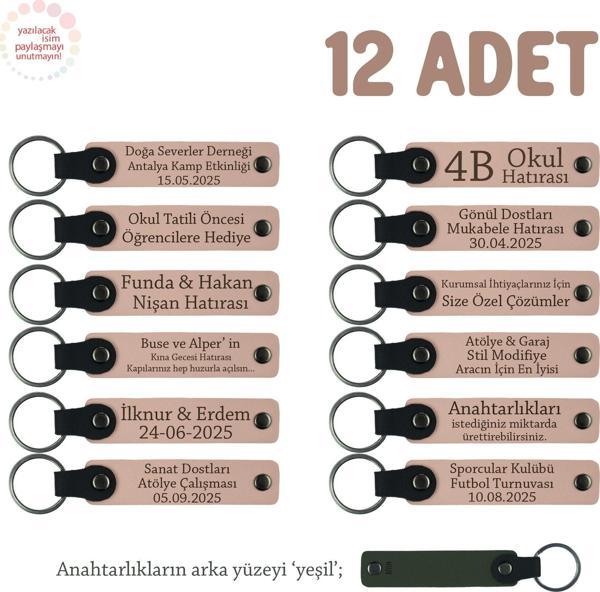 Yavru Ağzı, Sınıf Öğretmeninden Öğrencilerine Özel Mesajlı Karne Hatırası Anahtarlık 12’li Set - Image 1
