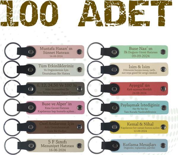 Geleneksel Etkinlikler İçin Özel Üretim, 100' lü Set Mükemmel Hediyelik Anı Ve Hatıra Anahtarlıkları - Image 1
