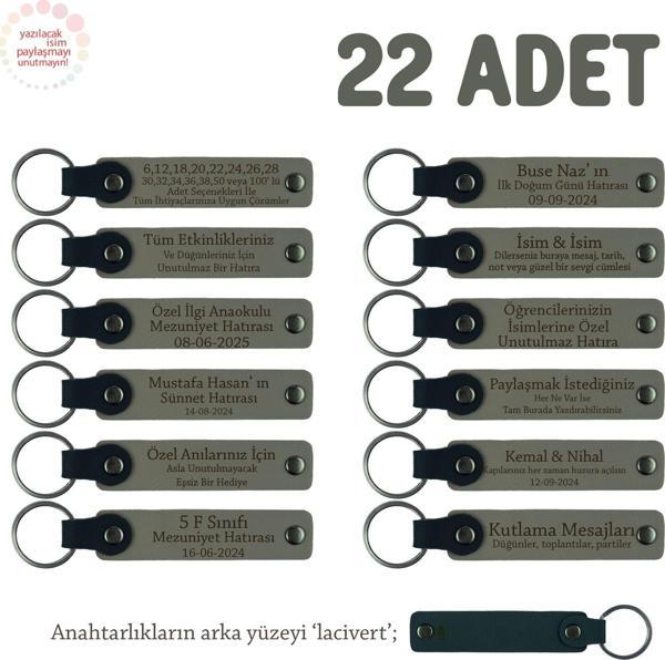 KülGri & Lacivert, Mezuniyet Partisi İçin Tüm Sınıfa Özel, 22' li Set, Muhteşem Hediyelik Anahtarlık - Image 1