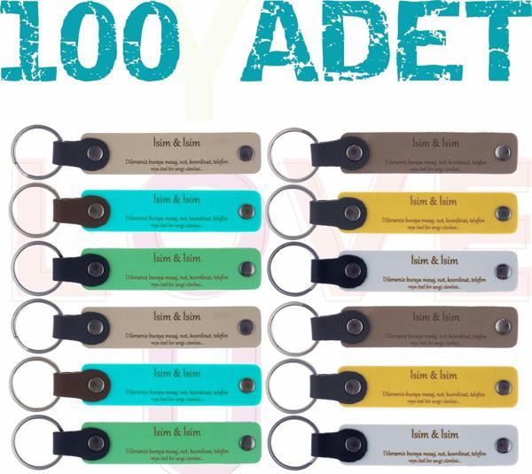 Bebeğim Evimize Hoş Geldin Partisi İçin İsme Özel 100'lü Hatıra Anahtarlığı, Mükemmel Anılara - Image 1