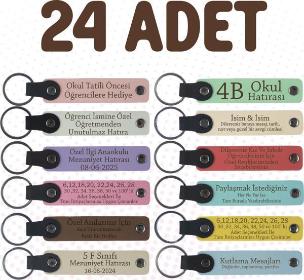 Gemi İnşaatı ve Denizcilik Fakültesi Mezunlarına, 24'lü Set, İsme Özgü Hatıra Anahtarlık - Image 1
