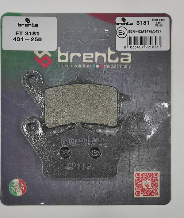 Yamaha Trıcıty Mw125 Mws125 Organik Fren Balata Ft 3181 Ön Brenta - Image 1