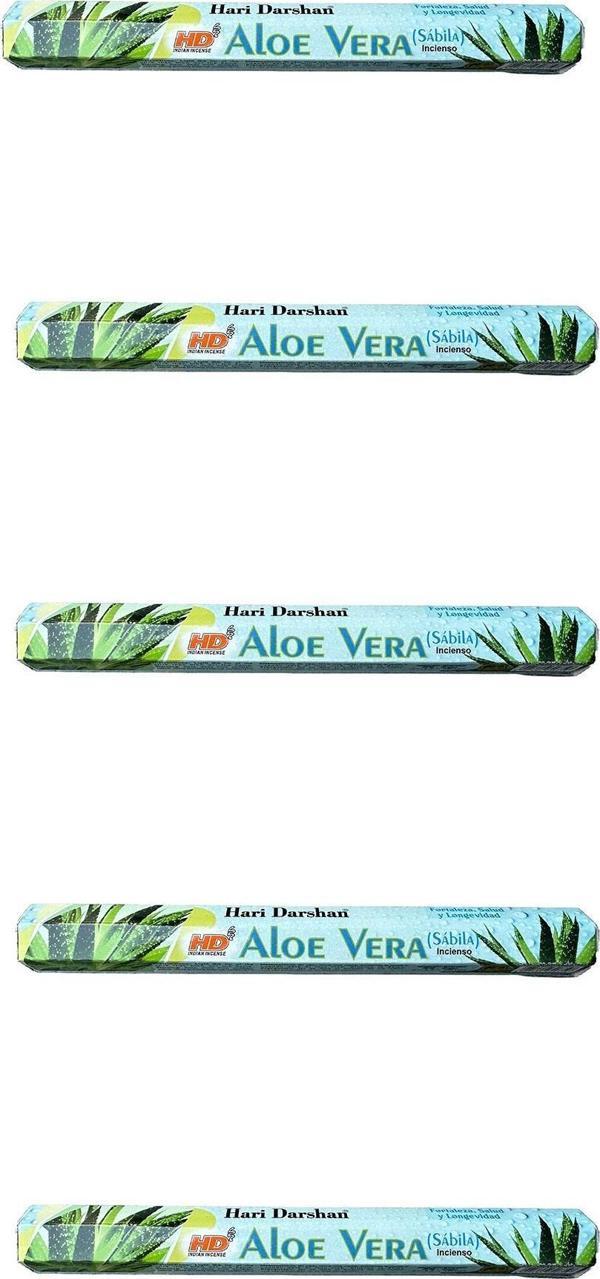 Hari Darshan Aloe Vera Çubuk Tütsü - Oda Ortam Kukusu - 20 Adetlik 5 Paket - Image 1