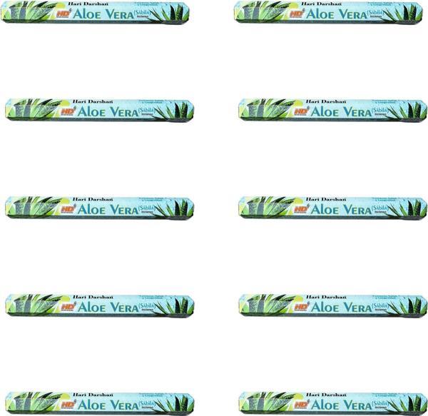 Hari Darshan Aloe Vera Çubuk Tütsü - Oda Ortam Kukusu - 20 Adetlik 10 Paket - Image 1