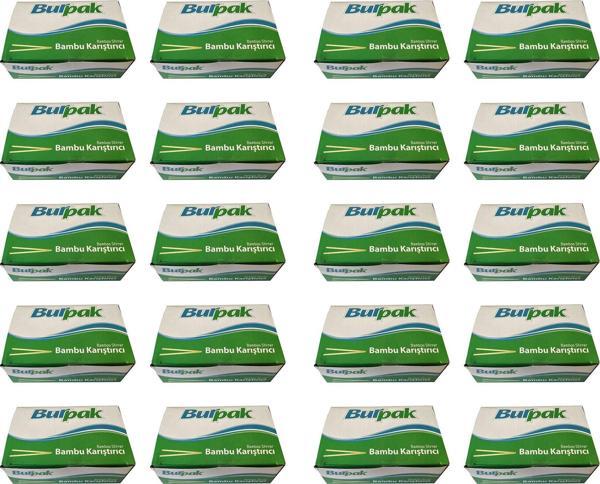 Burpak Tahta Ahşap Bambu Çay Kahve Karıştırıcı Çubuk Kaşık - 11 Cm. - 400 Adetlik 20 Paket - Image 1