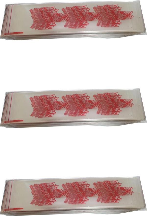 Çatal Kaşık Bıçak Poşeti - Afiyet Olsun Yazılı Baskılı - Şeffaf - 1 Kg. lık 3 Paket - Image 1