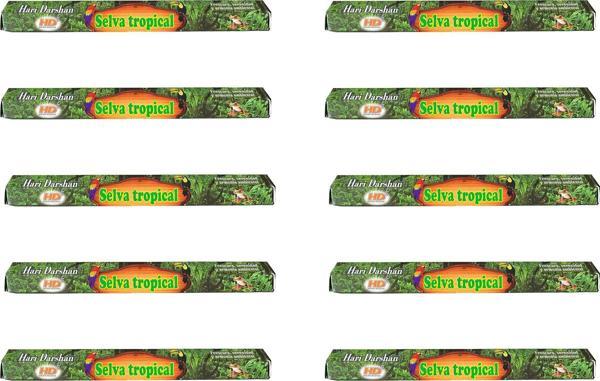Hari Darshan Selva Tropical Yağmur Ormanı Çubuk Tütsü - Oda Ortam Kukusu - 20 Adetlik 10 Paket - Image 1