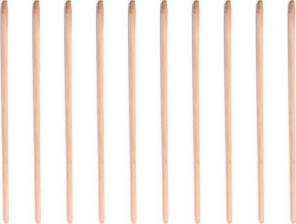 Gürgen Ahşap Vidalı Fırça Faraş Çeksil Süpürge Sap Sapı - 120 Cm. - 10 Adet - Image 1