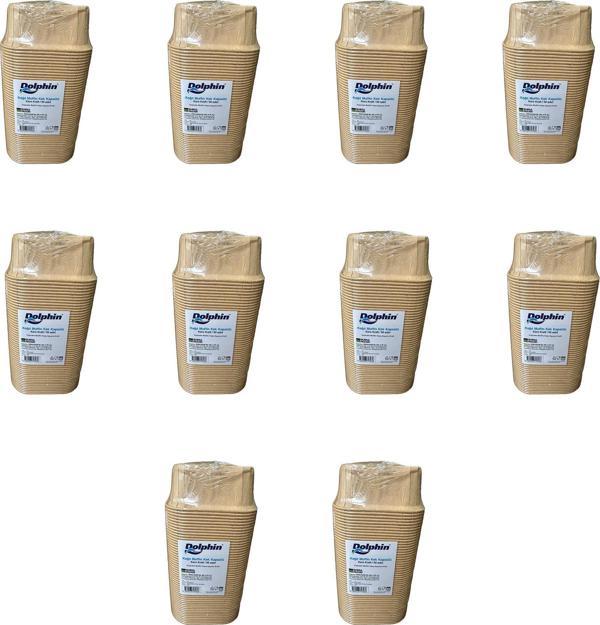 Dolphin Muffin Kare Kağıt Kraft Sarı Kek Kalıbı Kapsülü Kabı - 50 Adetlik 10 Paket - Image 1