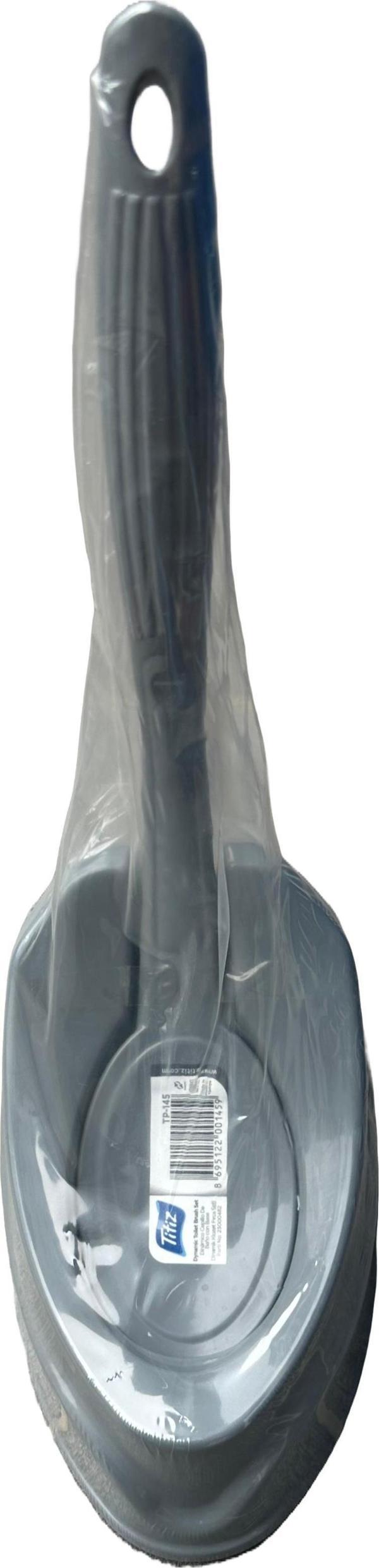 Titiz TP-145 Dinamik Plastik Fırçalı Wc Tuvalet Klozet Fırçası Fırça Takımı - Gri - 1 Adet - Image 1