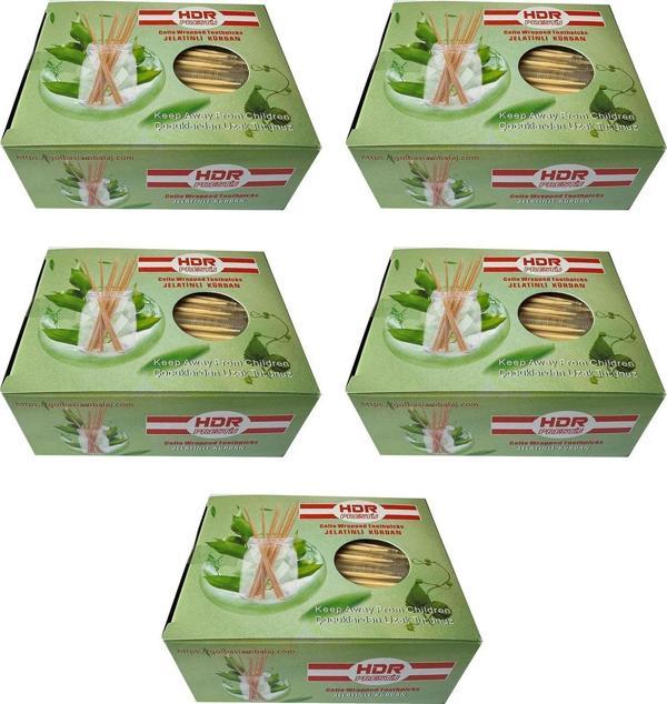 Hdr Jelatinli / Poşetli Ahşap Kürdan - 400 Adetlik 5 Paket - Image 1