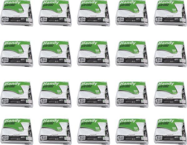 Handy HDPE İş Temizlik Tek Kullanımlık Şeffaf Eldiven / Büyük Boy / 100 Adetlik 20 Paket - Koli - Image 1
