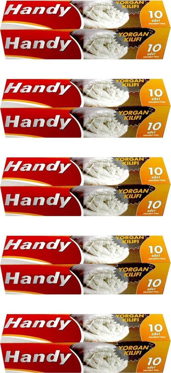Handy Vakumsuz Şeffaf Yorgan Yastık Battaniye Nevresim Kılıfı Poşeti Torbası - 10 Adetlik 5 Kutu - Image 1