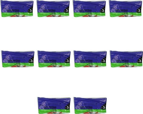 ArmaPlus Takviyeli Kalın Baskılı Beyaz Çanta Poşet Torba - 3 No - 33x45 Cm. - 50 Adetlik 10 Paket - Image 1
