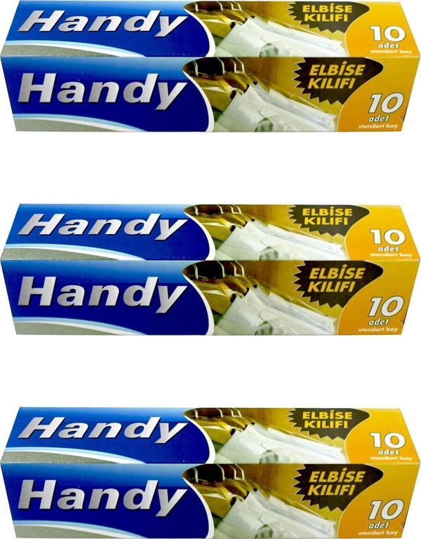 Handy Vakumsuz Şeffaf Giyisi Elbise Ceket Mont Askı Kılıfı Poşeti Torbası - 10 Adetlik 3 Kutu - Image 1