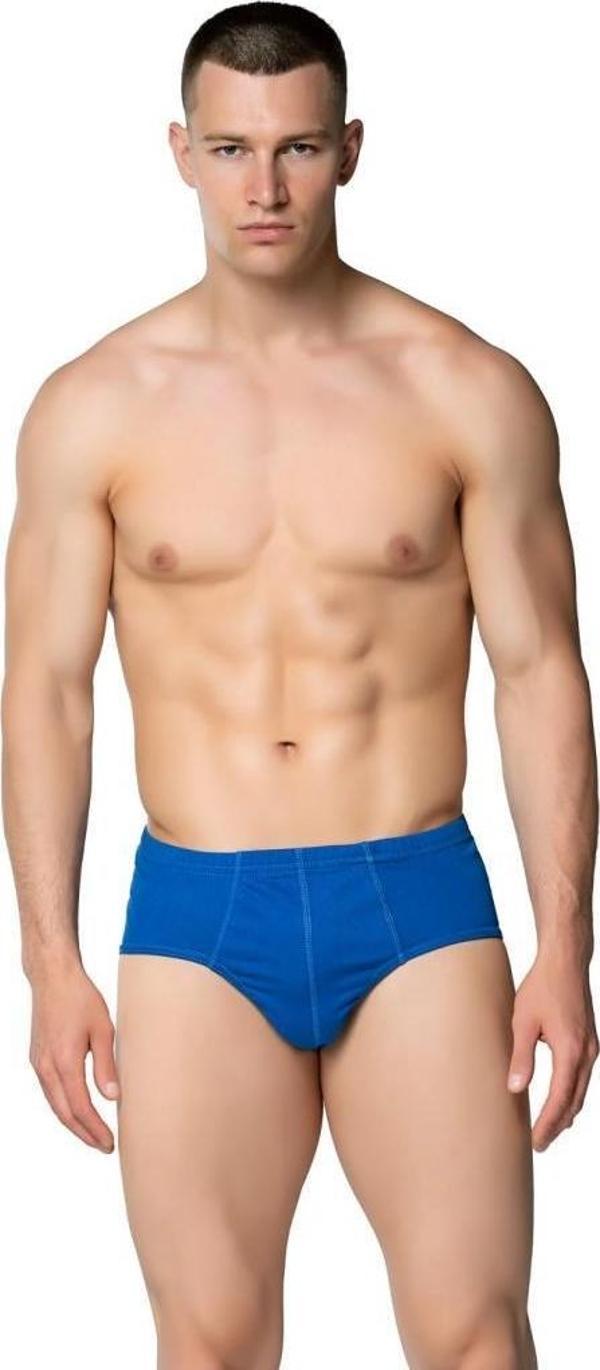 12 Adet Sedef Yıldız Erkek Renkli Penye Slip Külot 1010 - Image 1