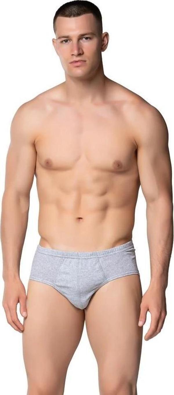 12 Adet Sedef Yıldız Erkek Renkli Penye Slip Külot 1010 - Image 1