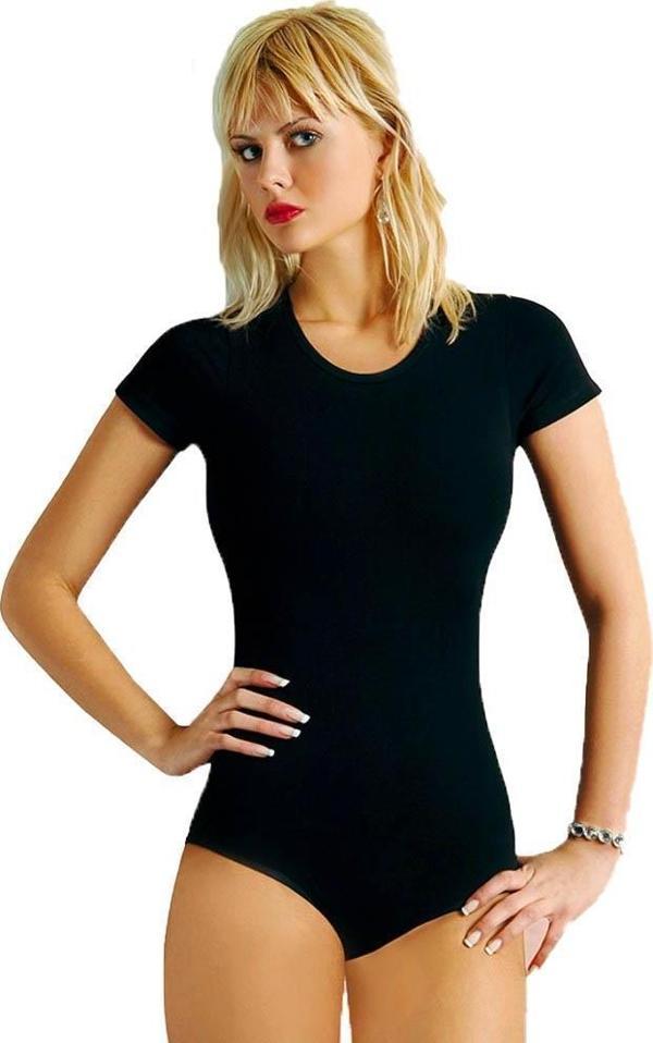 Anıt Bayan Likralı Kısa Kollu Kancalı Body 4057 - Image 1