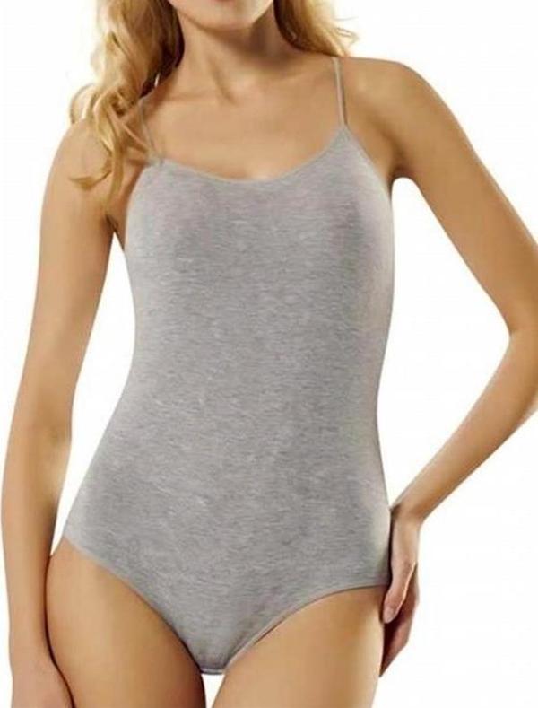 Feelline 6500 Bayan İp Askılı Çıtçıtlı Body - Image 1