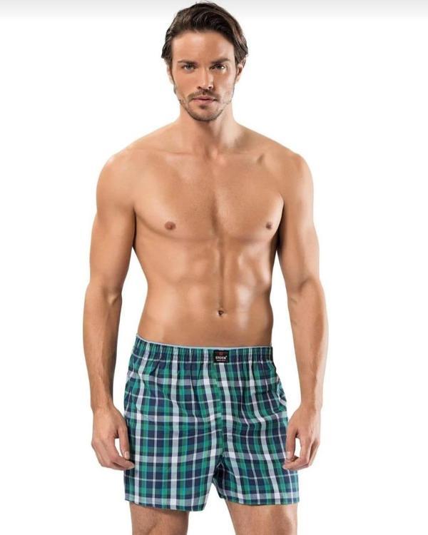 ERDEM 1440 ERKEK DESENLİ POPLİN BOXER 12 ADET - Image 1