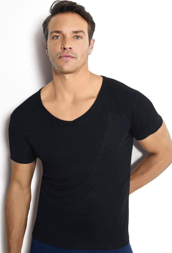 JİBER 162 ERKEK TERMAL İÇLİK ÜST KISA KOL V YAKA 3 ADET - Image 1