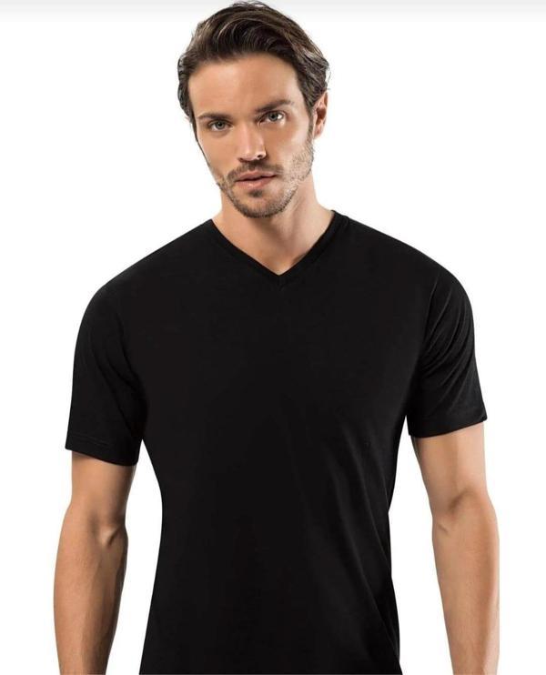 ERDEM 1167 ERKEK KISA KOL V YAKA ATLET 6 ADET - Image 1