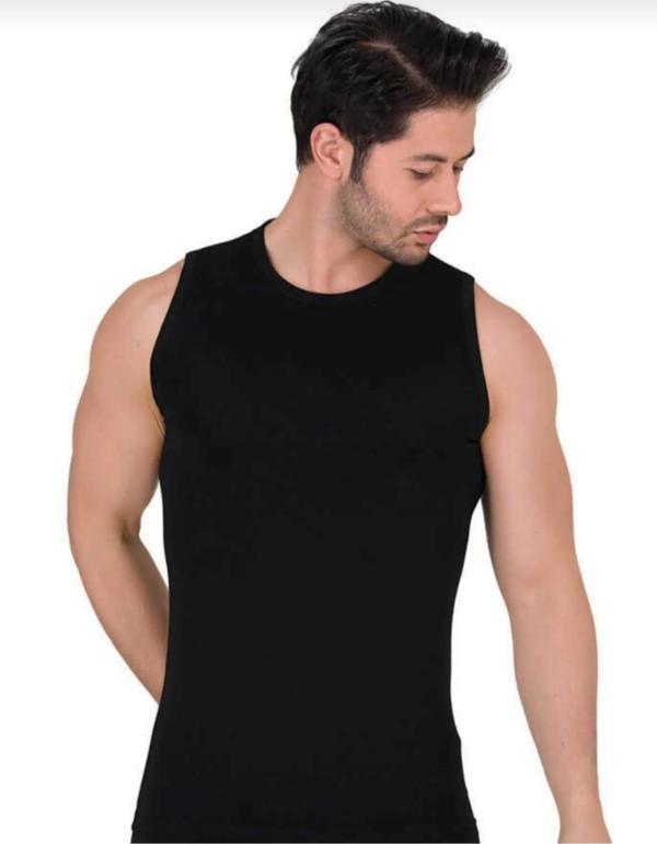 BERRAK 1026 ERKEK SÜPREM KOLSUZ LİKRALI BİSİKLET YAKA ATLET TEKLİ - Image 1