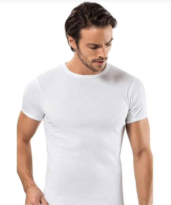 ERDEM 1197 ERKEK RİBANA KISA KOLLU SIFIR YAKA ATLET TEKLİ - Image 1