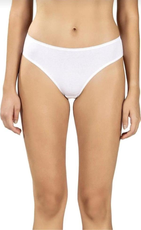 JİBER 655 KADIN LİKRALI PAMUKLU BİKİNİ KÜLOT 12 ADET - Image 1