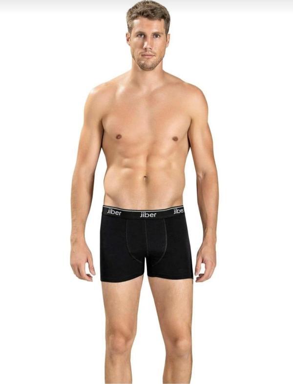 JİBER 156 ERKEK BOXER LİKRALI ŞORT TEKLİ  - Image 1