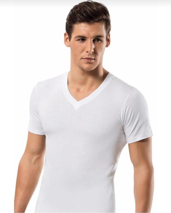 ERDEM 1167 ERKEK KISA KOL V YAKA ATLET 6 ADET - Image 1