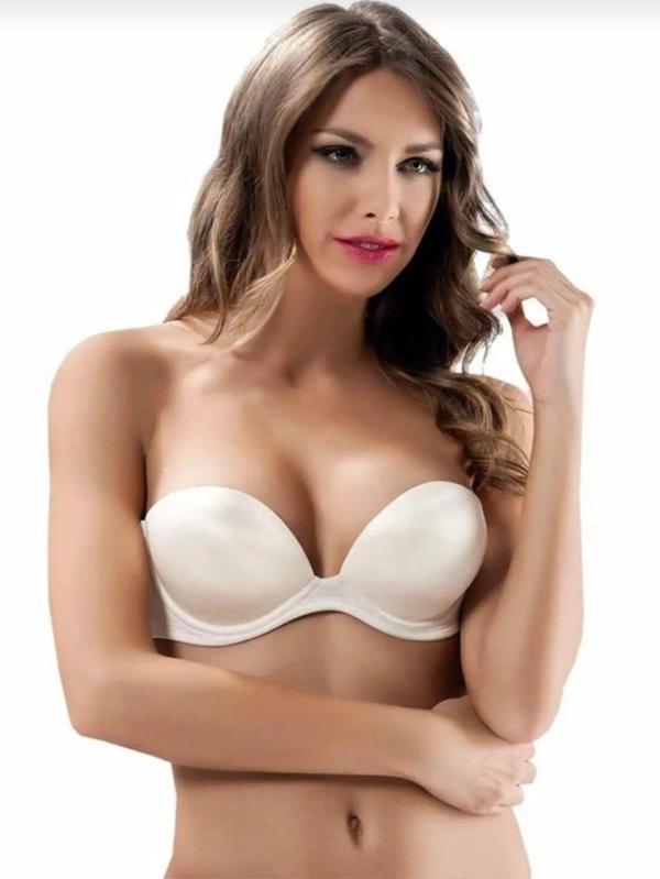 LE JARDİN 7036 KADIN SİLİKONLU STRAPLEZ SİHİRLİ SÜTYEN 2 ADET - Image 1