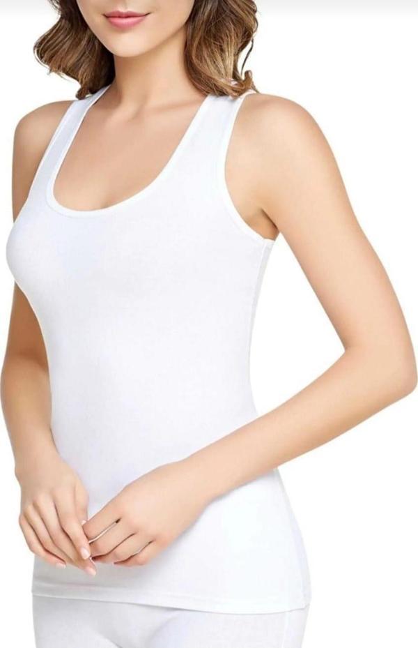 TUTKU 0174 KADIN ELASTAN GENİŞ ASKILI ATLET 3 ADET - Image 1