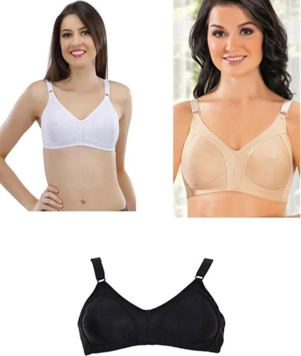 LİZA 539 KADIN BATTAL PENYE TOPARLAYICI ÇOK RENKLİ SÜTYEN 3 ADET - Image 1