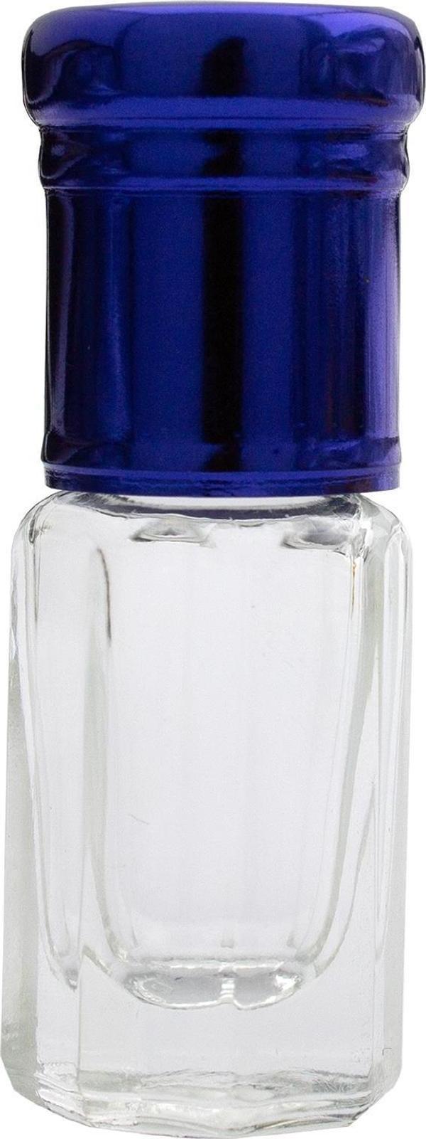 Parfüm Esans Cam Şişesi Mavi Boş Esans Şişesi 3 Ml. 10 Adet Premium A103-3ML-5 - Image 1