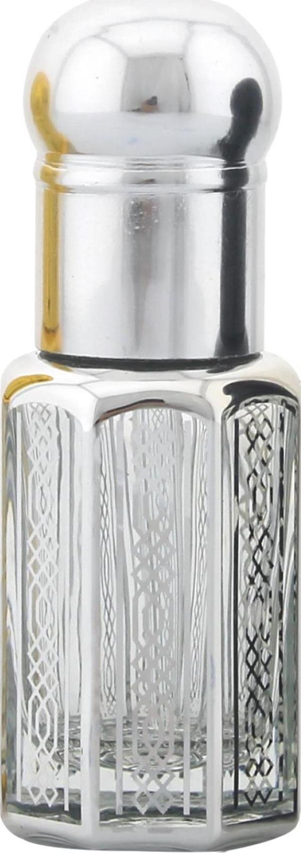 Parfüm Esans Cam Şişesi Silver Boş Esans Şişesi 3 Ml. Premium A110-3ML-2 - Image 1