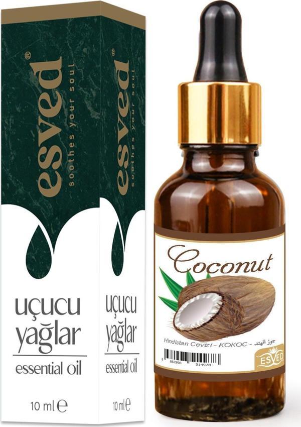 Hindistan Cevizi Kokusu Saf Esansiyel Uçucu Yağ Buhurdanlık Yağı Difüzör Esansı Aromaterapi Ortam Koku 10ml - Image 1