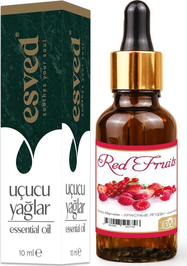 Kırmızı Meyveler Kokusu Saf Esansiyel Uçucu Yağ Buhurdanlık Yağı Difüzör Esansı Aromaterapi Ortam Koku 10ml - Image 1