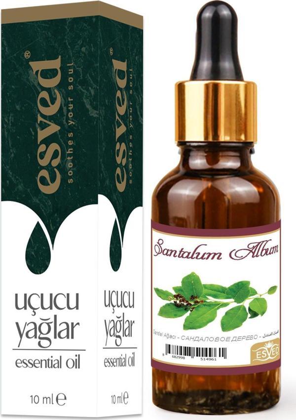 Sandal Ağacı Kokusu Saf Esansiyel Uçucu Yağ Buhurdanlık Yağı Difüzör Esansı Aromaterapi Ortam Koku 10ml - Image 1