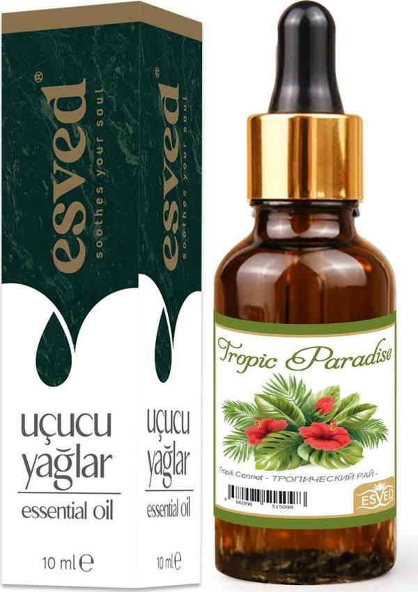 Tropik Cennet Kokusu Saf Esansiyel Uçucu Yağ Buhurdanlık Yağı Difüzör Esansı Aromaterapi Ortam Koku 10ml - Image 1