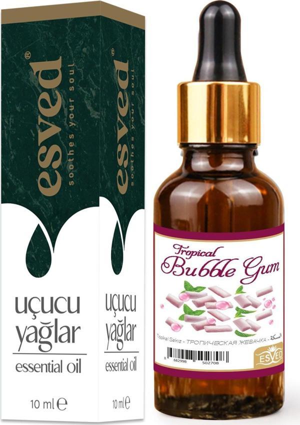 Tropikal Sakız Kokusu Saf Esansiyel Uçucu Yağ Buhurdanlık Yağı Difüzör Esansı Aromaterapi Ortam Koku 10ml - Image 1