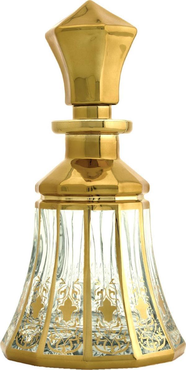 Parfüm Esans Cam Şişesi Gold Boş Esans Cam Şişesi Dekorotif Vitrin Şişesi 150 Ml. X003-150ML-1 - Image 1