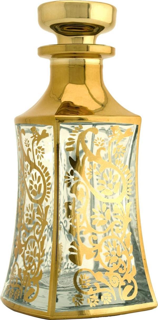Parfüm Esans Cam Şişesi Gold Boş Esans Cam Şişesi Dekorotif Vitrin Şişesi 150 Ml. X009-150ML-1 - Image 1