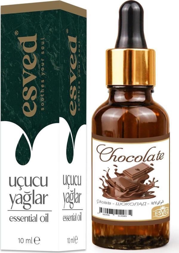 Çikolata Kokusu Saf Esansiyel Uçucu Yağ Buhurdanlık Yağı Difüzör Esansı Aromaterapi Ortam Koku 10ml - Image 1