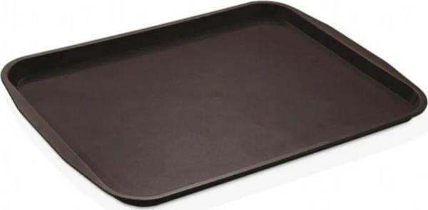 Büro Ev Ofis Yazlık için 10ADET 44x32CM Midi Sert Plastik Siyah Servis İkram Tepsisi Seti - Image 1