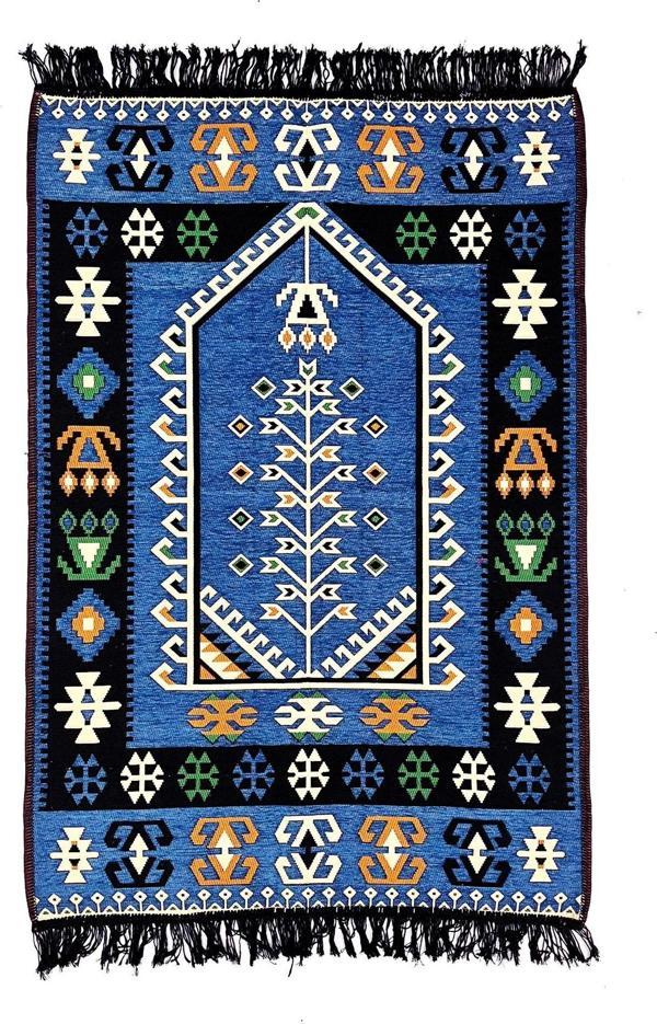 Shark Anadolu Seccade Kilim 11 Mavi - Image 1