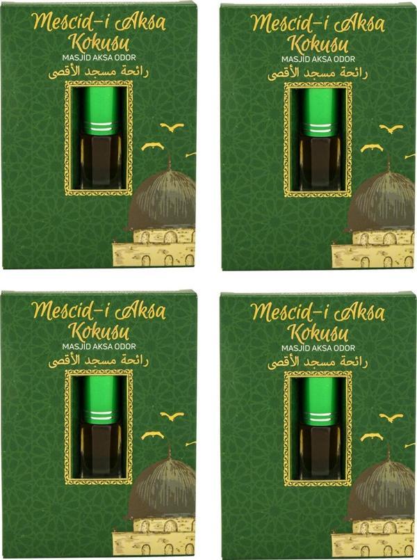 Mescidi Aksa Kokusu Alkolsüz Esans 3ml 4 Adet - Image 1