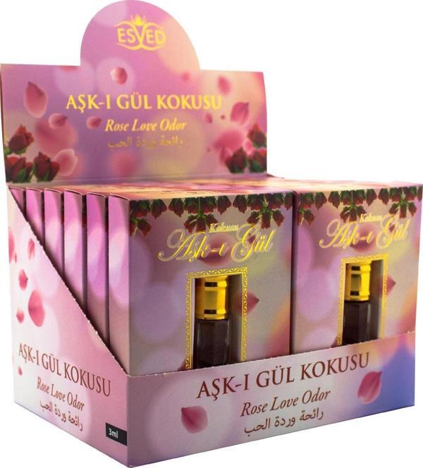 Gül Kokusu Alkolsüz Esans 3ml 12li Paket - Image 1